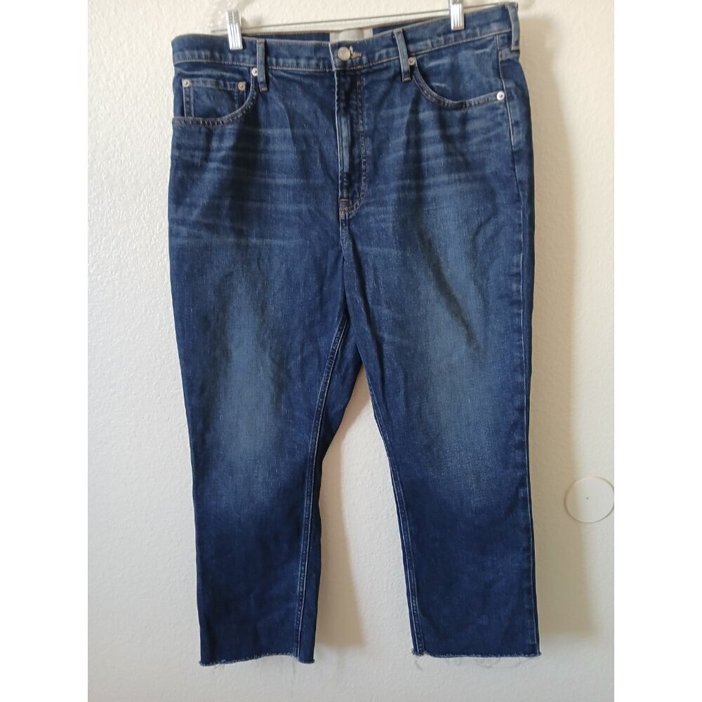 Everlane The Original Cheeky Jean Organic Cotton Size 33S Crop Med Wash Denim
